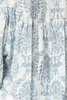 Drama Bloom Blouse Blue Damask