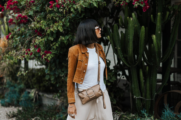 Ivory Crossbody Bag | Stone Grey