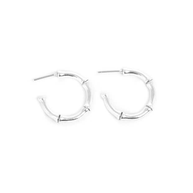 1018-1194 - Bamboo Basic Earring Silver