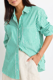 You Got This Green Stripe O/S Shirt