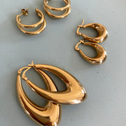 Earring Bubbly Creol Gold 14K