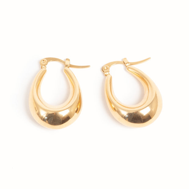 Earring Bubbly Creol Gold 14K