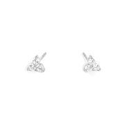 Pure Steel Crystal Stud Earring 6mm