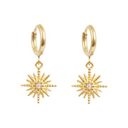 1047-0042 Pure Steel Charms Gold Earring