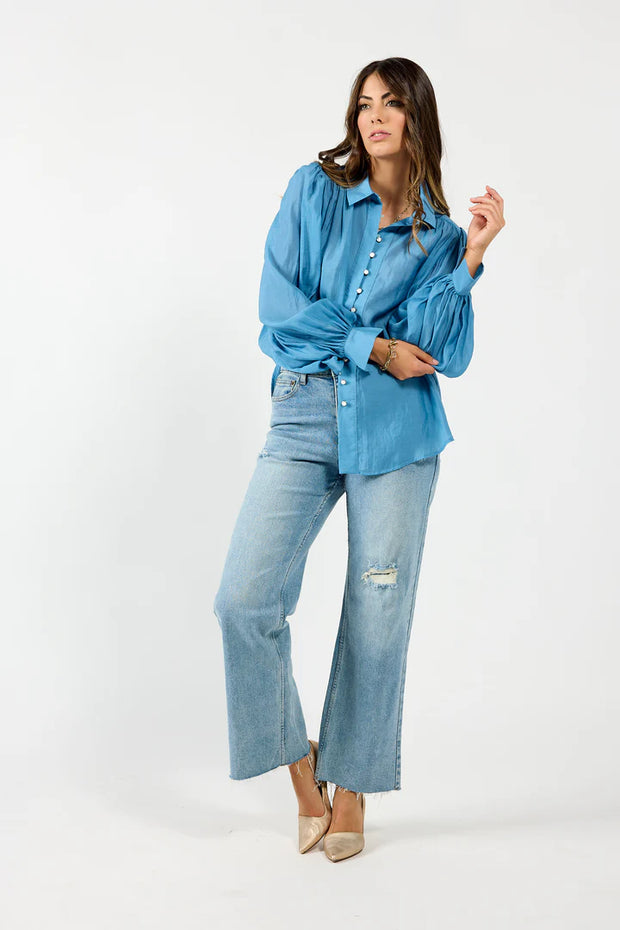 Bristol Blouse - Cornflower