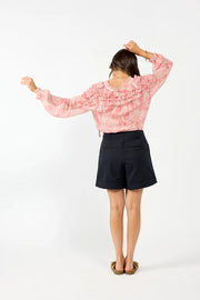 Honor Blouse - Pink Marble