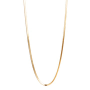 2046-0254 Steel 14K Snake Chain Gold Necklace