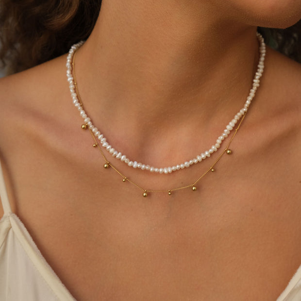 2046-0271 Pure Steel Pearl Necklace