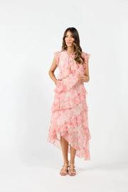 Freya Dress - Pink Marble