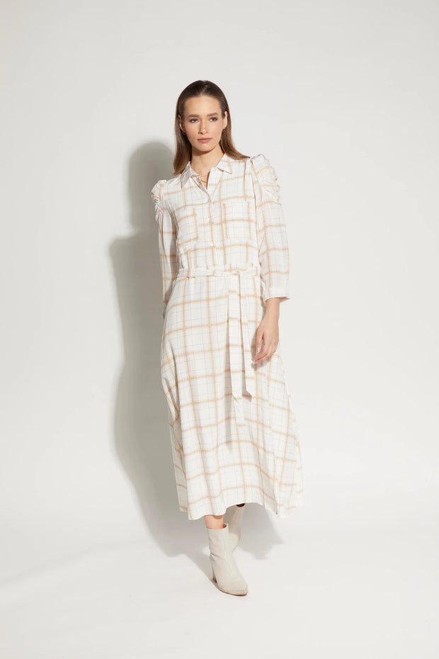 Camille Dress - Waffle Check