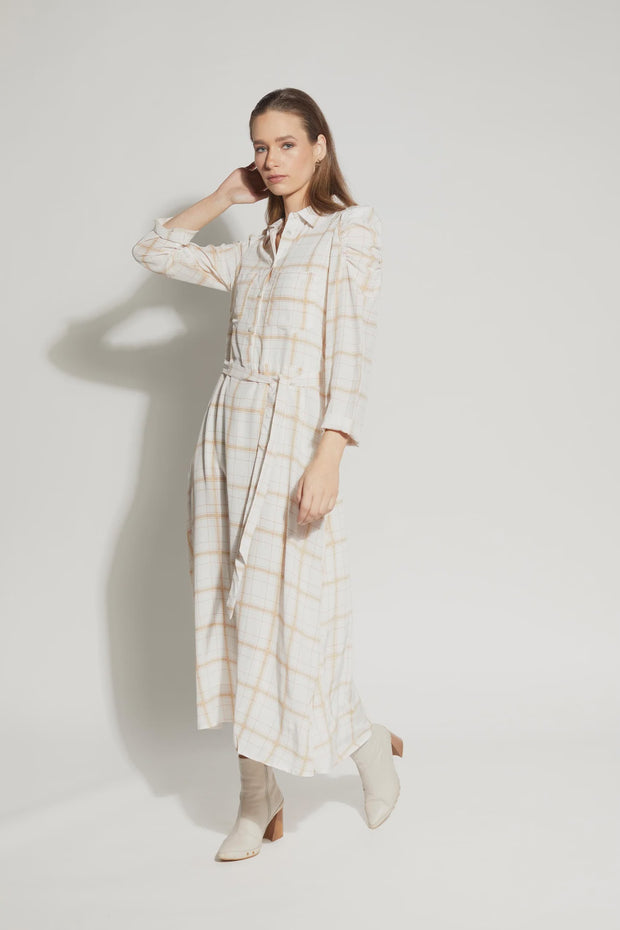 Camille Dress - Waffle Check