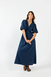 Halo Dress - Oxford Blue