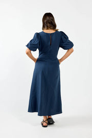 Halo Dress - Oxford Blue