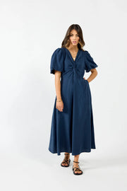 Halo Dress - Oxford Blue