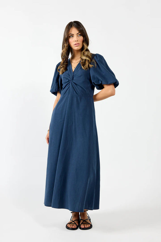 Halo Dress - Oxford Blue