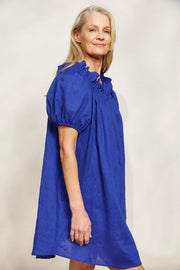 Halcyon Ruched Dress - Cobalt