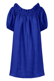 Halcyon Ruched Dress - Cobalt