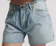 One Teaspoon Shakers Tailored Denim Shorts Xanthe