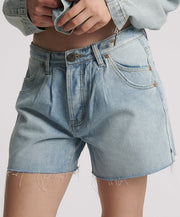 One Teaspoon Shakers Tailored Denim Shorts Xanthe
