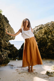 Miramar Maxi Skirt Caramel