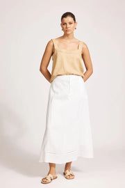 Miramar Maxi Skirt White