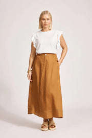 Miramar Maxi Skirt Caramel