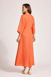 Miramar Twist Maxi Dress Coral