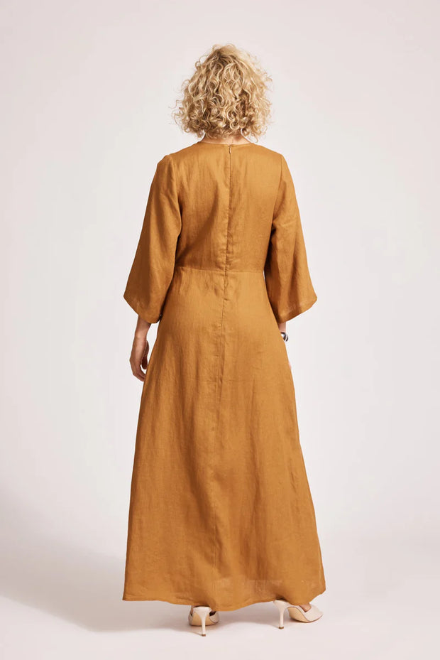 Miramar Twist Maxi Dress Caramel