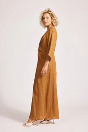 Miramar Twist Maxi Dress Caramel