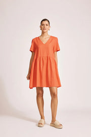Miramar Midi Dress Coral