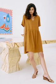 Miramar Midi Dress Caramel