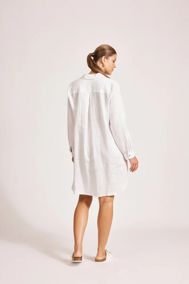 Miramar Shirt Dress White
