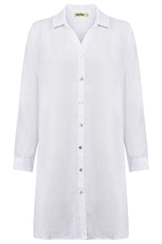 Miramar Shirt Dress White