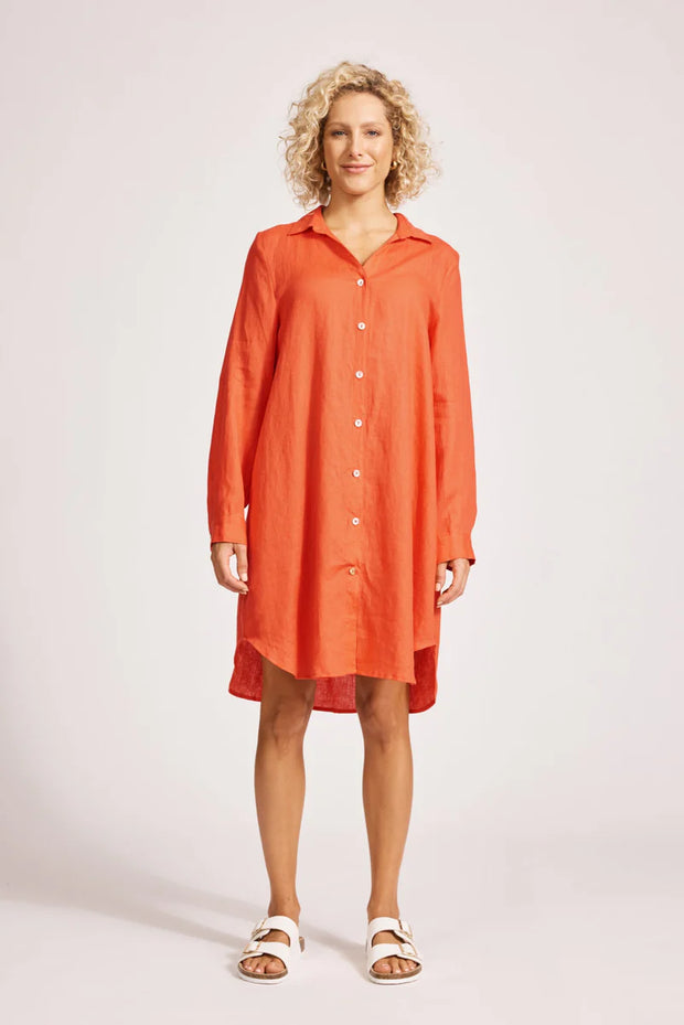 Miramar Shirt Dress Coral