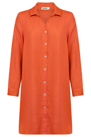 Miramar Shirt Dress Coral