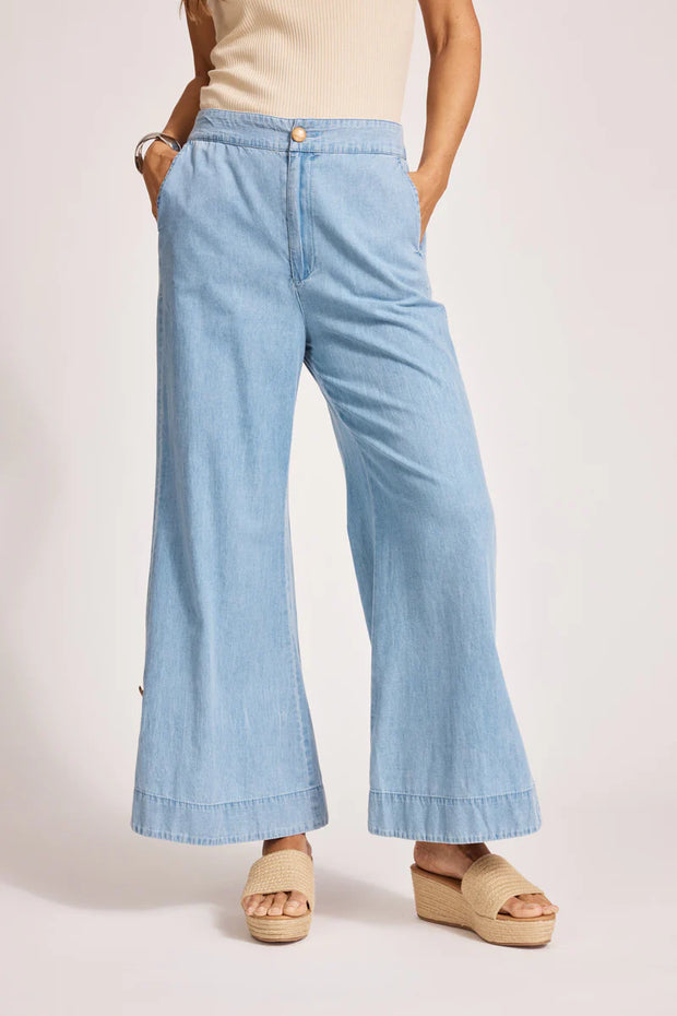 Melenia Denim  Split Pant Denim