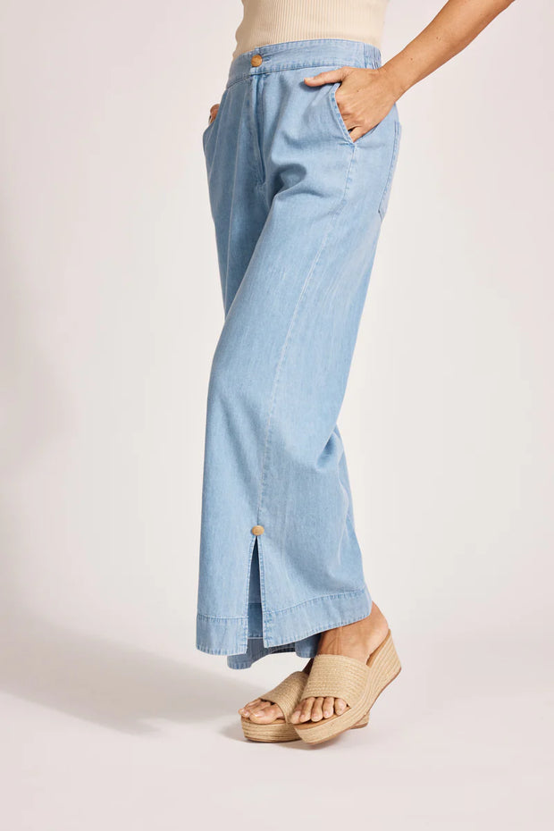 Melenia Denim  Split Pant Denim