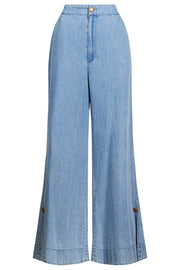 Melenia Denim  Split Pant Denim