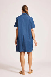 Melenia Denim Shirt Dress Indigo
