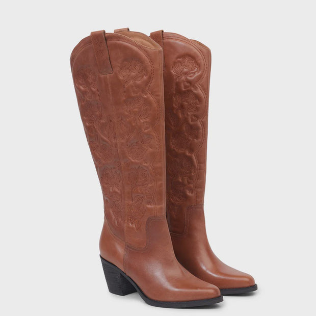 Kathryn Wilson Harper Boot Tan - Calf