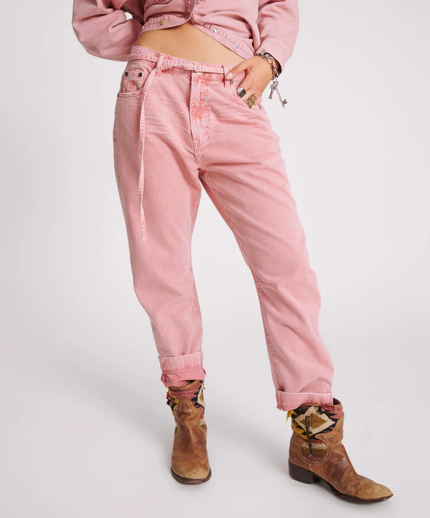 VINTAGE RED BANDIT LOW WAIST BOYFRIEND JEANS