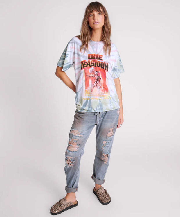 MADE IN HELL TIE DYE OVERSIZED TEE