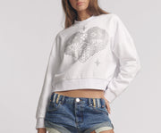 One teaspoon Blue Love Notched Bandit Denim Shorts