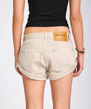 Bandits Low Waist Denim Shorts - Stone- One Teaspoon