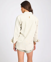 Everyday Denim Shirt - Antique White-One Teaspoon