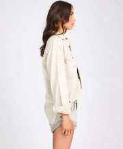 Everyday Denim Shirt - Antique White-One Teaspoon