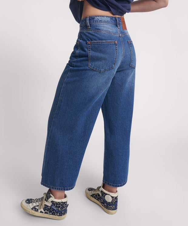 One Teaspoon Deep Pacifica Love Machine Super Wide Cropped Jean