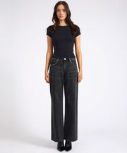 One Teaspoon Jacksons Mid Waist Studded Wide Jeans