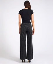 One Teaspoon Jacksons Mid Waist Studded Wide Jeans