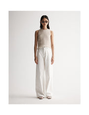 Elka Abigail Knit Tank White Marle